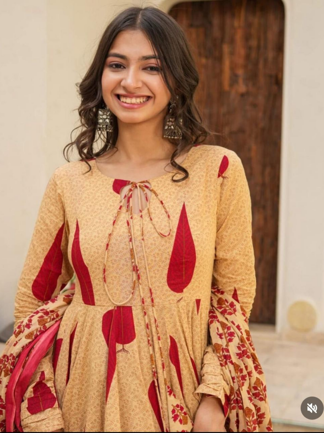 Hand Block Printed Sanganeri Cotton Kurta Set -Maroon