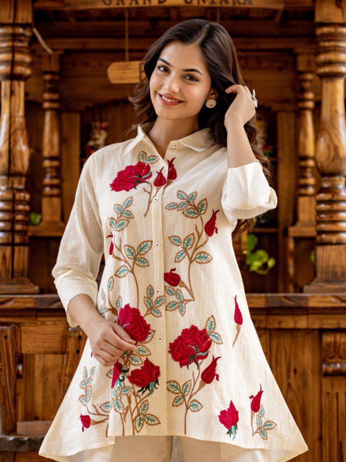 Premium Mul Cotton Embroidery Co-ord sets
