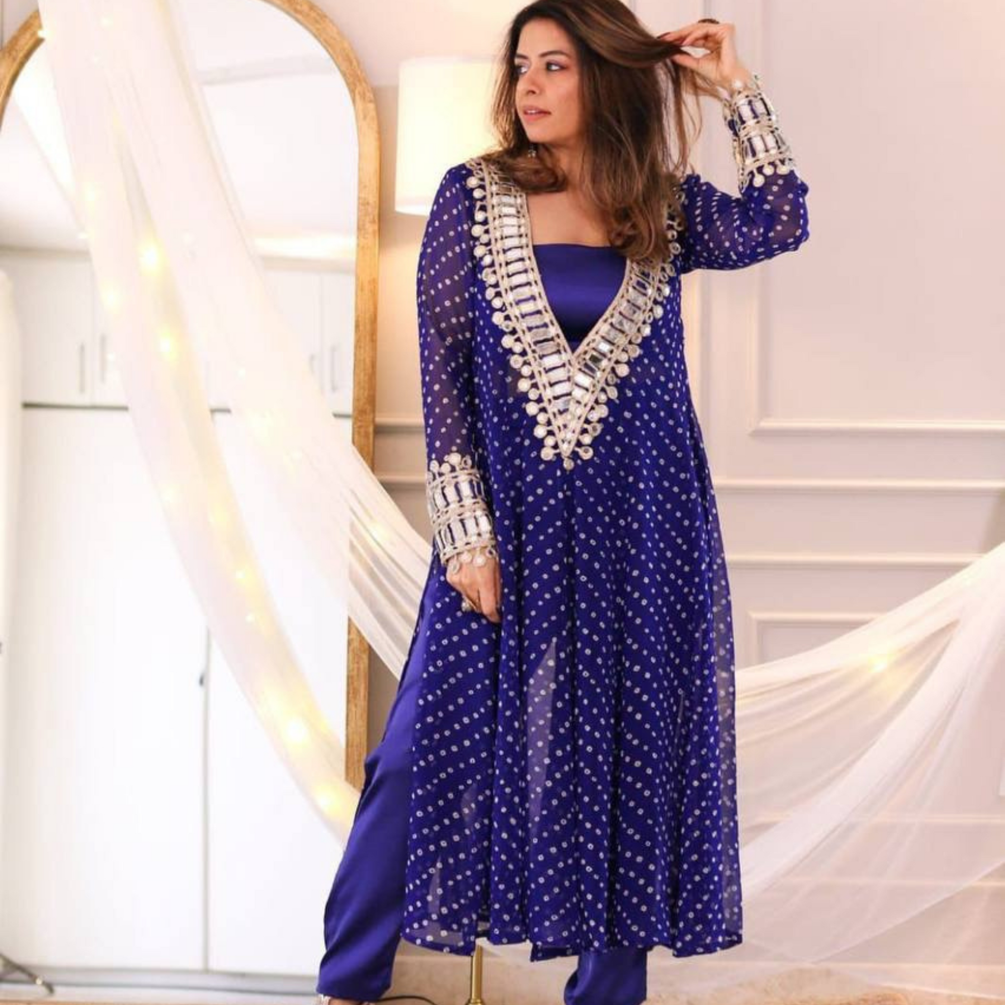 Permium Bandhani co-ord Set