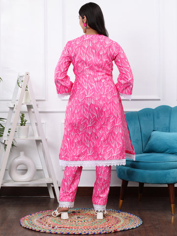 PINK 2 PIECE KURTA SET