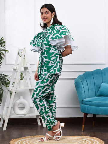 FOREST GREEN 2 PIECE CO-ORD SET