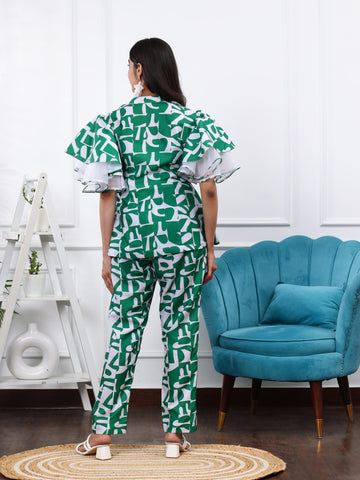 FOREST GREEN 2 PIECE CO-ORD SET