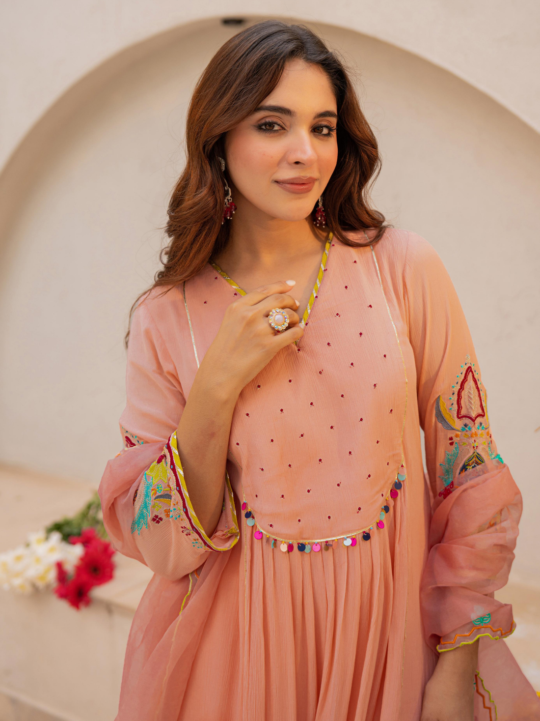 Natasha Premium  Mul Chanderi 3pc Suit Set