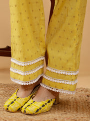 Shanelle Sunny Yellow Hand Embroidered 3 Piece Suit Set