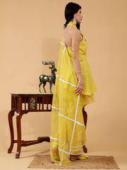 Shanelle Sunny Yellow Hand Embroidered 3 Piece Suit Set