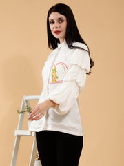 WHITE INITIAL HAND EMBROIDERED SHIRT