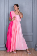 Kaysen Pink Ombre Maxi Dress