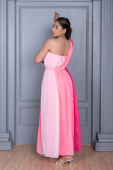 Kaysen Pink Ombre Maxi Dress