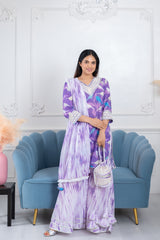 Panchi Purple 3 Piece Suit Set